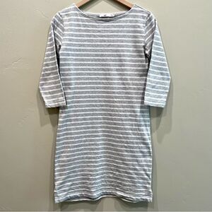 Vineyard Vines Gray/White Striped Dress - Size: XS